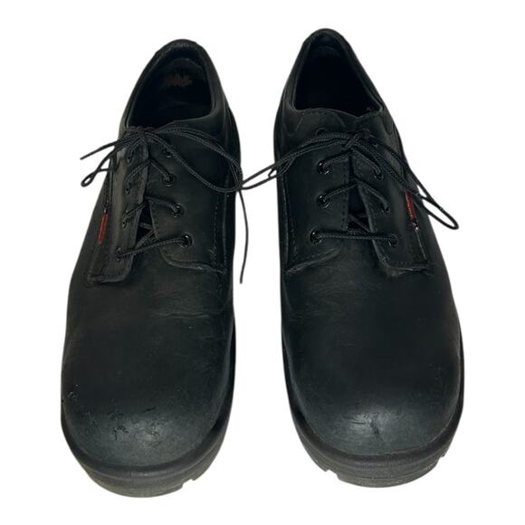 Red Wing King Toe black leather steel toed Oxford oil resistant work shoes.  13D main image 9